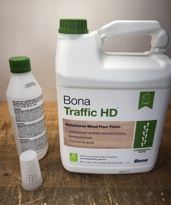 Bona Traffic HD Commercial Satin Wood Floor Finish 1 Gallon New Kit w/ Hardener.