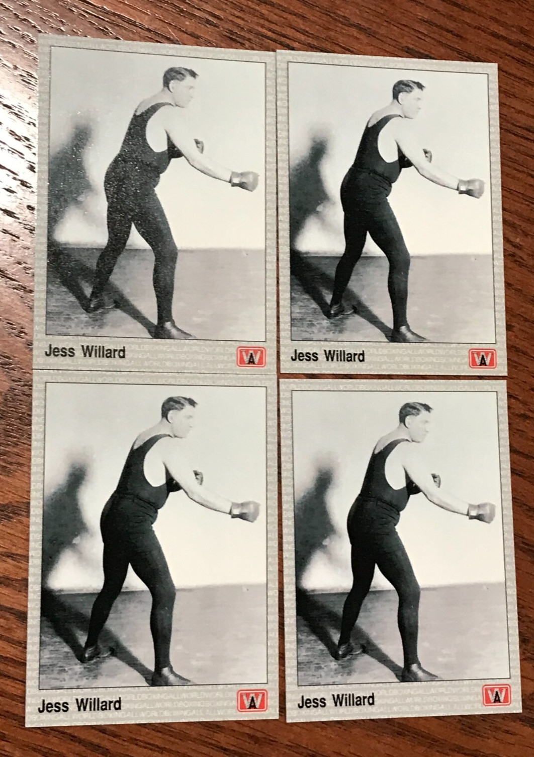 NR-MINT TO MINT 1991 ALL WORLD SPORTS BOXING JESS WILLARD CARDS-JUN1126