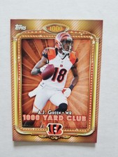 2013 Topps #16 A.J. Green 1000 Yard Club Card Cincinnati Bengals