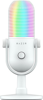 Seiren V3 Chroma RGB USB Microphone: Stream & Game Reactive Lighting - Tap-To-Mu
