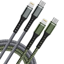 2 Pack USB C To Lightning MFi Certified Cable Fast Charging Cord 6Ft