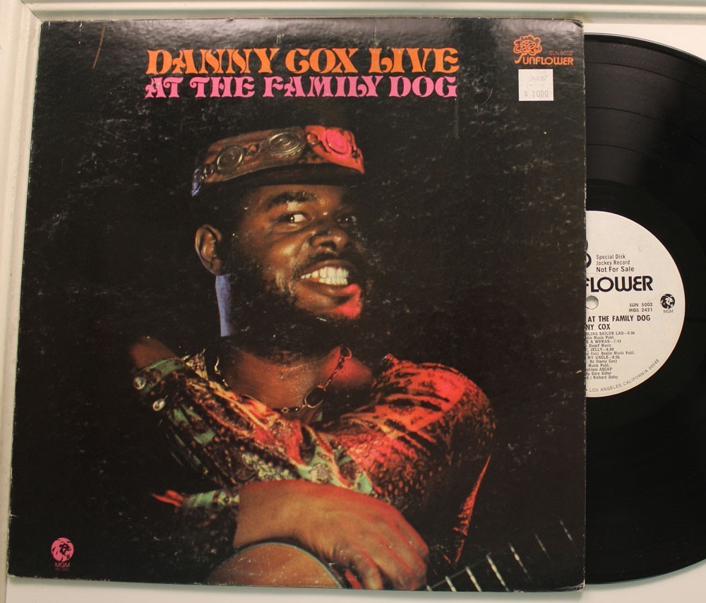 Danny Cox Live Promo Lp At The Family Dog On Sunflower - Vg++ / Vg++