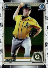 2020 Bowman Gus Varland #BCP-38 Chrome Prospects Oakland Athletics 3E