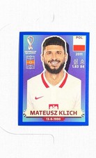 Mateusz Klich ~ 2022 Panini FIFA World Cup Qatar Sticker ~ Blue #POL12