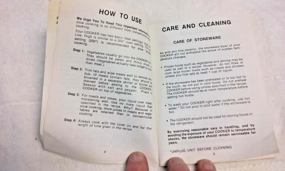 vintage Kmart Crockery Kettle Slow Cooker Manual Cookbook - Image 3 of 4