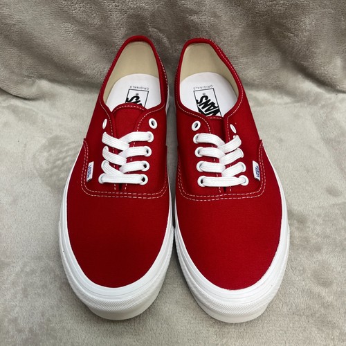 Vault Vans Og Authentic L, Men’s Size 11.5 Canvas Red/True White VN0A4BV905D - Picture 3 of 13