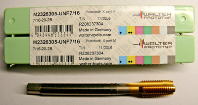 1 x Walter Maschinengewindebohrer M2326305-UNF7/16 TIN 7/16-20-2B HSS-E NEU