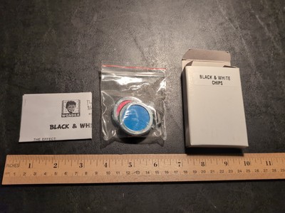 BLACK & WHITE CHIPS amazing magic trick great pocket illusion