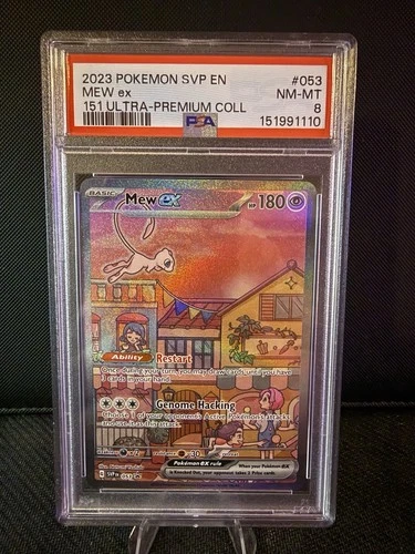 New Listing2023 Pokemon PSA 8 Mew ex #053 S&V 151 Promo  Scarlet & Violet 151 UPC Promo