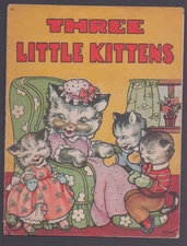 Three Little Kittens 1941 Paperback Saalfield READ