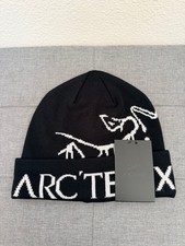 Arc'teryx Black Knit Beanie with White Logo - New with Tag