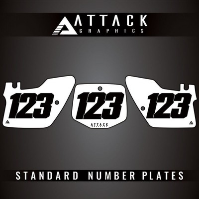Attack Graphics T-M2 Number Plate Backgrounds