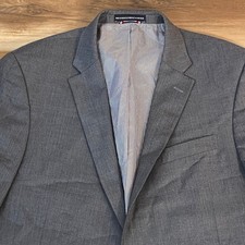 Tommy Hilfiger Blazer Men's 44S Gray Wool Blend Suit Jacket 2 Button