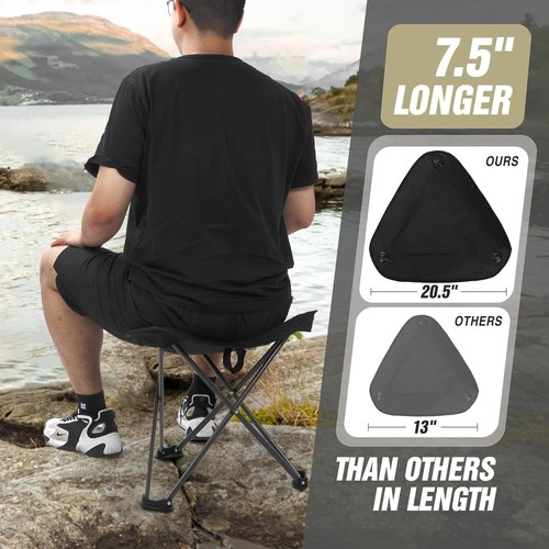 2er Pack extra breite Campinghocker - leicht & robust für Outdoor-Abenteuer - Bild 9 von 11