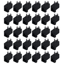 30pcs 5.5mm X 2.1mm 3 Pin Pcb Mounting Female Dc Power Jack Socket Connector