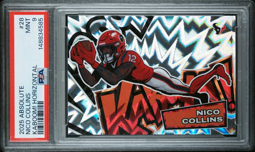 Nico Collins #28 2025 Panini Absolute Kaboom Horizontal card