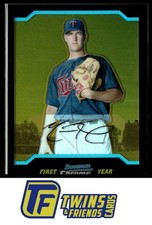 2004 Bowman Draft Picks & Prospects #BDP90 Matt Fox Chrome Gold Refractors #/50