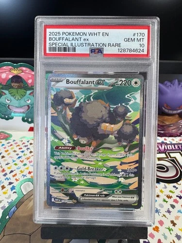 Pokemon Bouffalant Ex White Flare Special Illustration Rare #170 PSA 10 Gem Mint