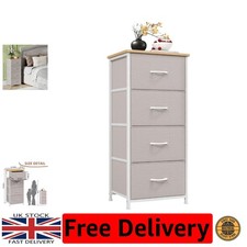 Vielseitiger Schubladenschrank aus Stoff - Stauraum mit 4 Schubladen für Schlafzimmer & Wohnzimmer