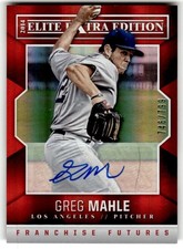 2014 Panini Elite Extra Edition Greg Mahle Futures Signatures #/799 #45
