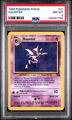Haunter (Unlimited) graded PSA 8 for sale on eBay