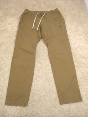 Vuori Ripstop Duraterra Pant Mens Large Khaki Climber 32'' Inseam Stretch V412