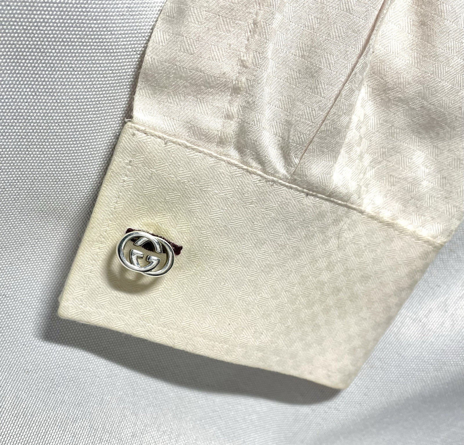 Auth [Rare] GUCCI Cufflinks interlocking Double G… - image 11