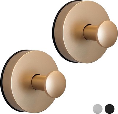 Suction Cup Hooks for Shower, Bathroom, Glass Door, Mirror, Tile - Loofah,