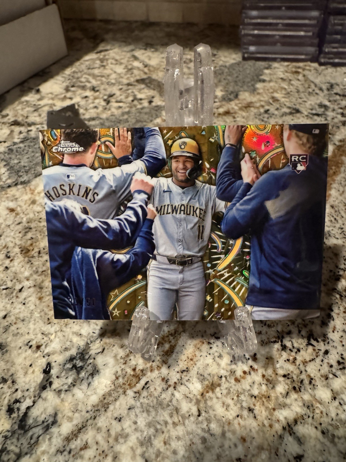 2024 TOPPS CHROME UPDATE JACKSON CHOURIO CELEBRACION GOLD REFRACTOR /50