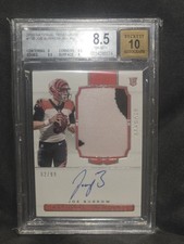 2020 Panini National Treasures Joe Burrow RPA Auto #156 /99 BGS 8.5