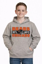 Chicago Bears Youth Pullover Hoodie Grey