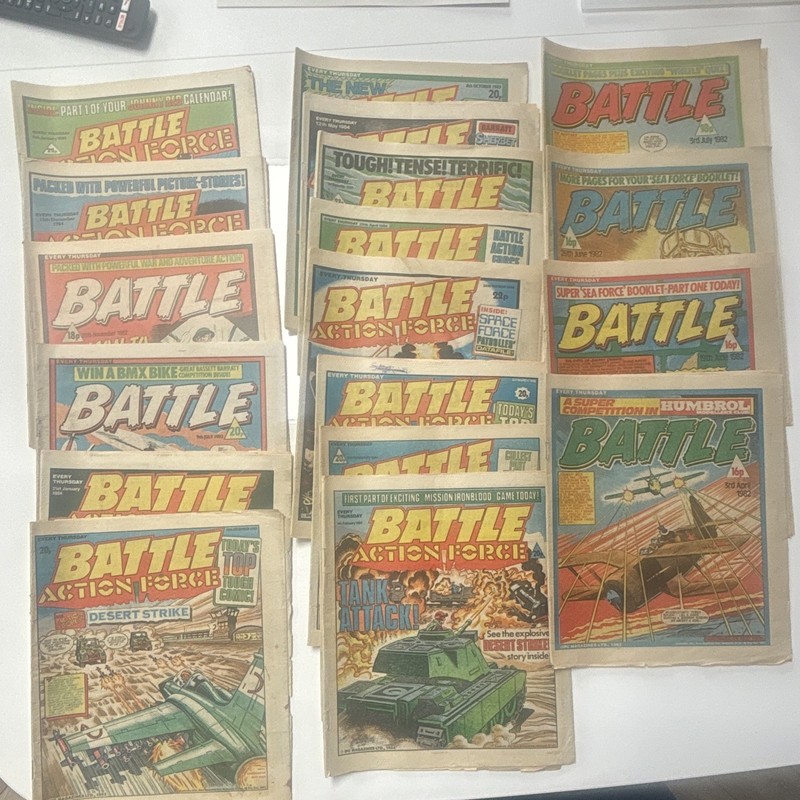 Battle Action Force Comic Book Mixed Lot 1982 Bronze Age, English, Colour