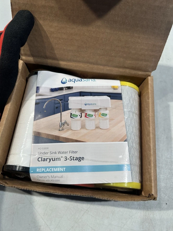 Aquasana AQ-5300R 3-Stage Under Sink Water Filter Replacement Cartridges - Image 2 of 4