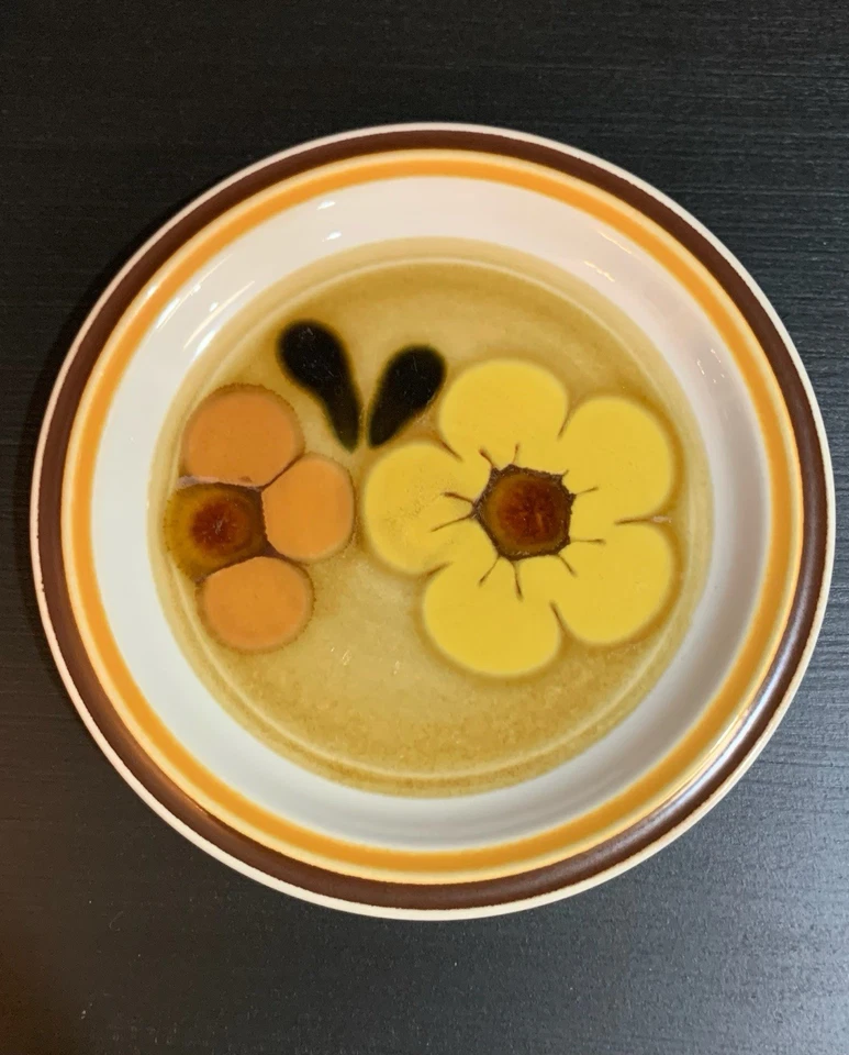 Conjunto de 6 CONJUNTO DE 5 PEÇAS Vintage Chadds Ford Stoneware Aloha Fabricado no Japão - Imagem 4 de 4