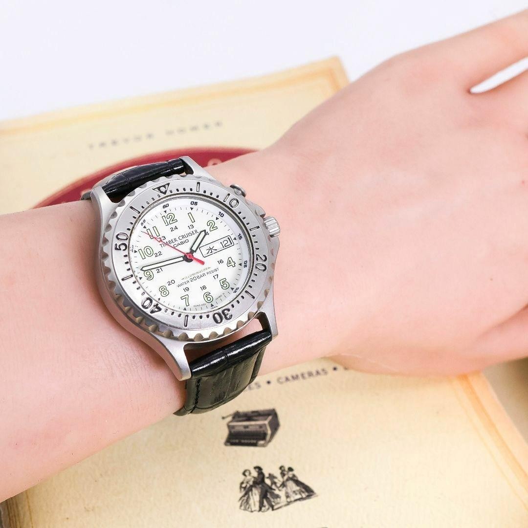 Casio Timber Cruiser TIC 103 Quartz Watch Silver Black 200M