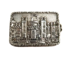 Nathaniel Mills Birmingham Engraved Vinaigrette Box of Windsor Castle 1839
