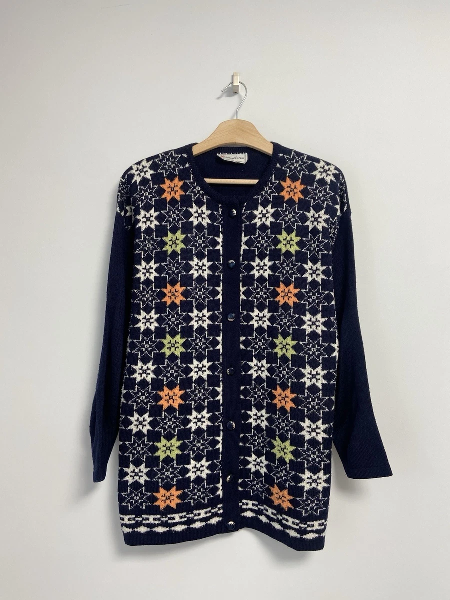トップス retro Yves Saint Laurent cardigan gray Vintage Yves Saint laurent Tricots japanese v neck cardigan size L