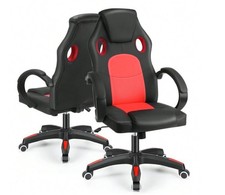 Gaming Chair Office Computer Chair with Footrest and Lumbar Swivel PC Chairs NEW