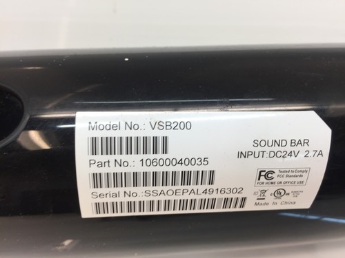 Vizio VSB200 Soundbar Lautsprechersystem mit Netzteil - Bild 4 von 5