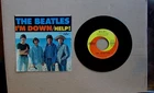 Vintage Beatles 45 RPM Record w. Picture Sleeve HELP! - EXCELLENT