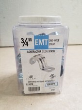 Halex 61507B Conduit Strap, Steel, Galvanized - Pack of 100