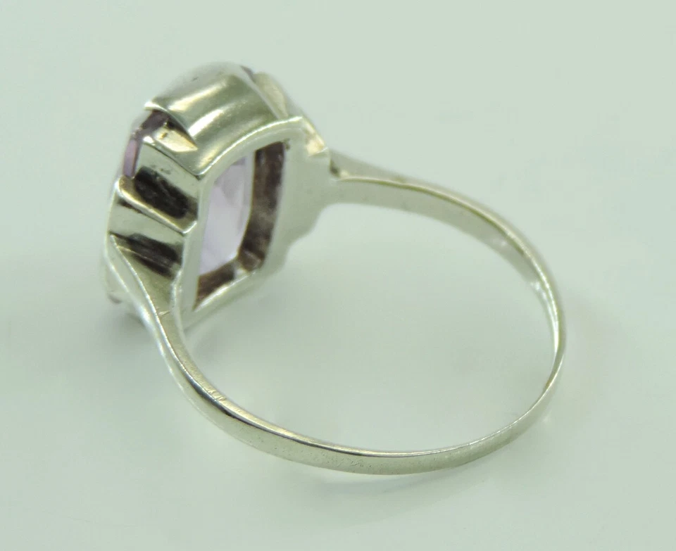  Vintage Damenring 835er Silber mit  Amethyst  (54 (17,2 mm Ø) - Bild 4 von 4