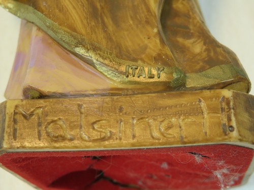 Malsiner H Statue Josef mit Jesuskind 9 3/4 inch Italy 1960’s Resin - Bild 8 von 11