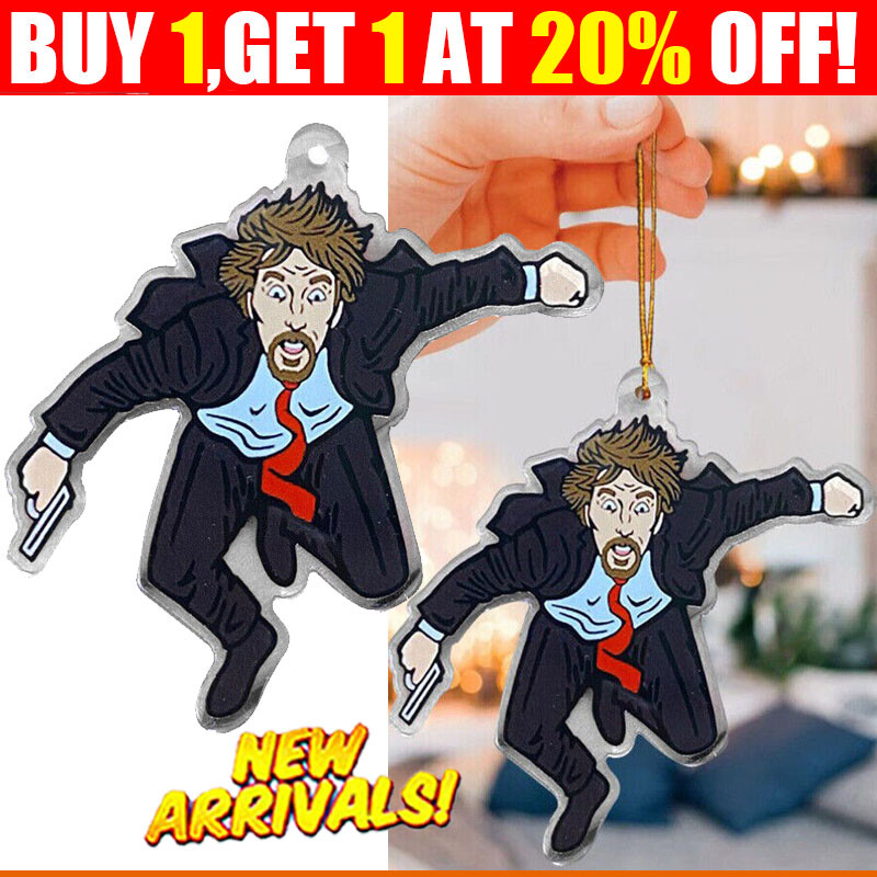 Hans Gruber Falling Off Nakatomi Plaza Die Hard Christmas Tree - Foto 10