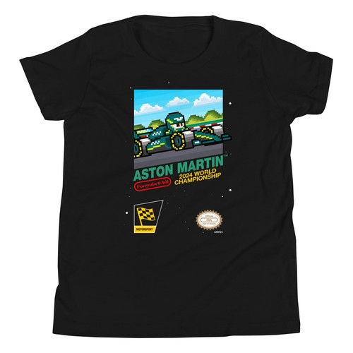 Aston Martin Fernando Alonso Stroll 2024 Formula 1 F1 8-bit Youth Child T-Shirt - Picture 1 of 16