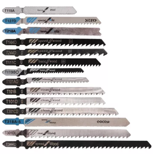 48Pc T-shank Assorted Jig Saw Blades Set Wood Plastic Metal Cutting Jigsaw Blade - Picture 8 of 11