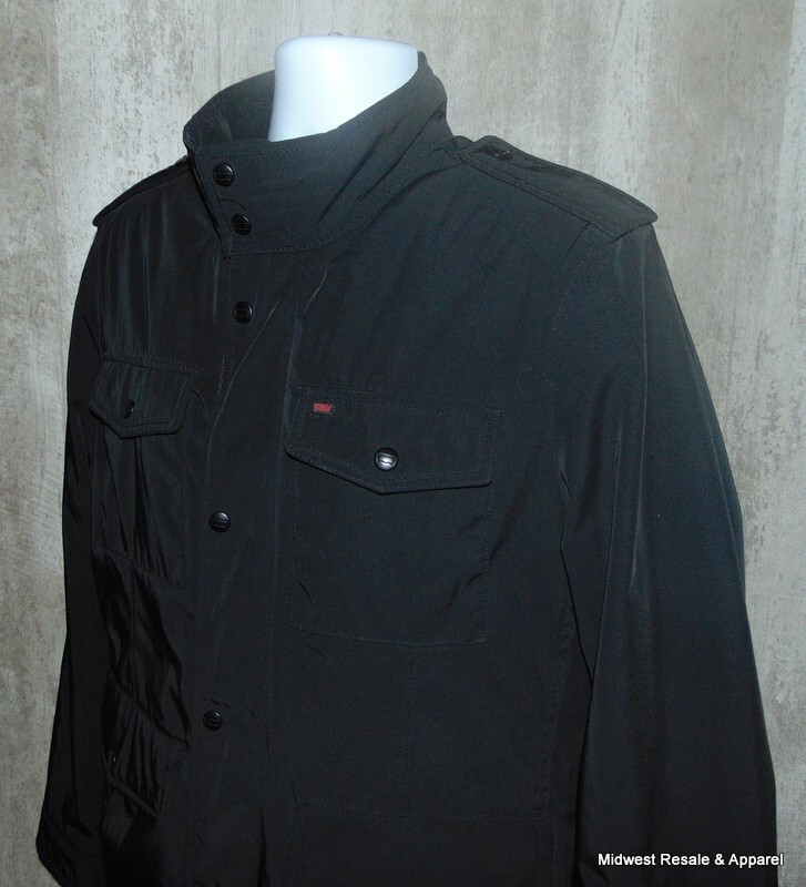 Levi's Men's Black Lined Polyester Jacket, Size M… - image 4