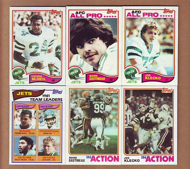 SHARP 1982 Topps New York Jets TEAM SET - 2 Freeman McNeil ROOKIES 2 ...