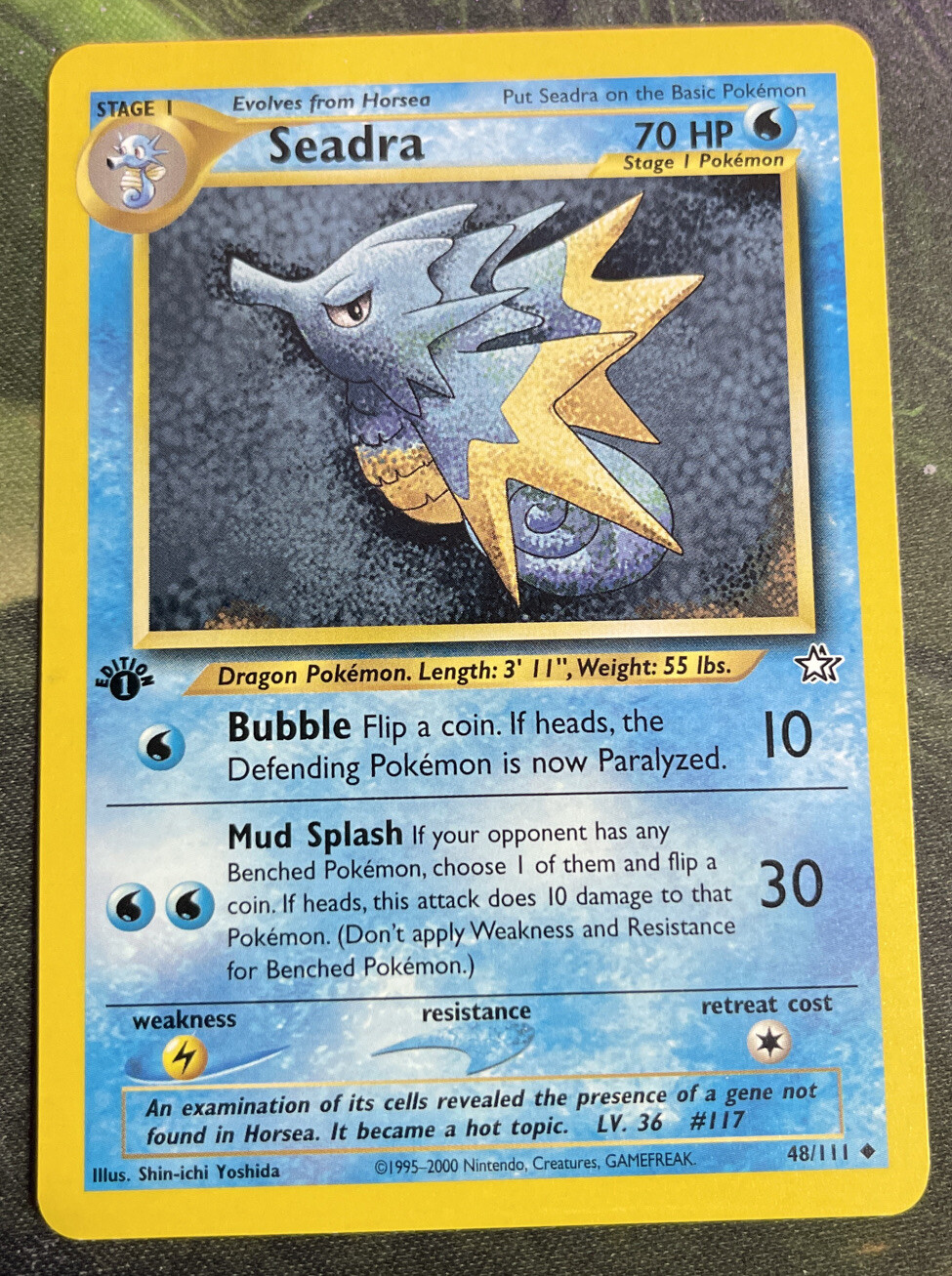 1st Edition Seadra 48/111 - Neo Genesis - Near Mint