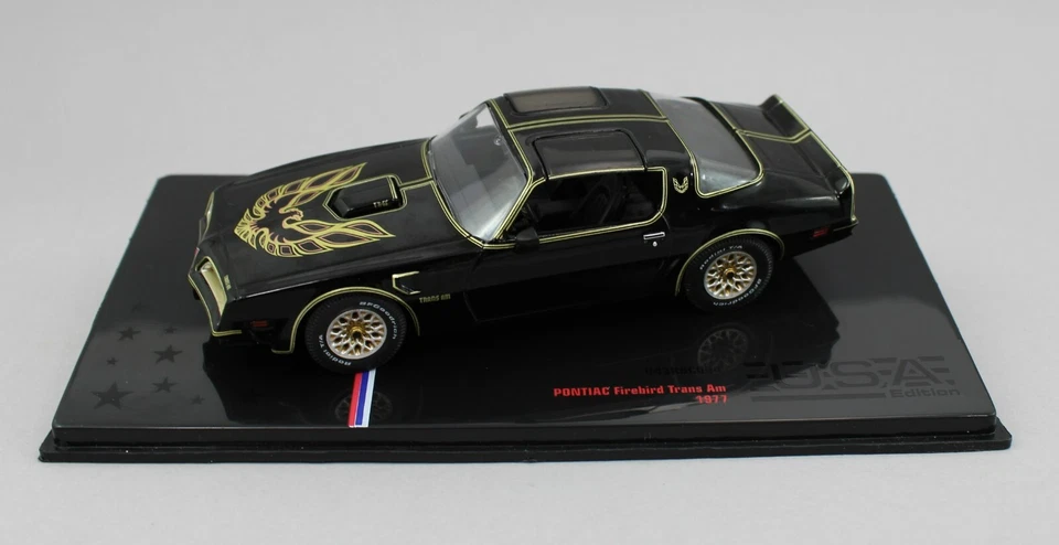 1:43 IXO Models *BLACK* 1977 Pontiac Firebird Trans Am *DIECAST* NIB! - Image 3 of 4